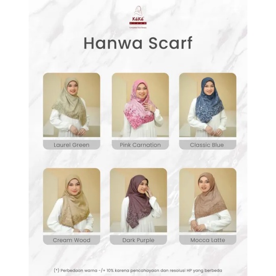 Hijab Segi 4 Manwa Scarf Keke