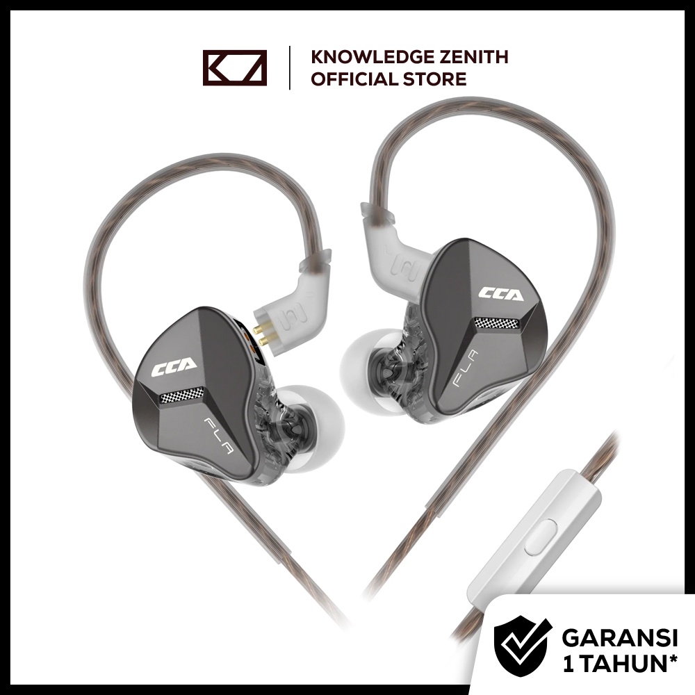 CCA FLA with Mic Dynamic Driver In Ear Monitor Earphone HIFI for Sports Gaming