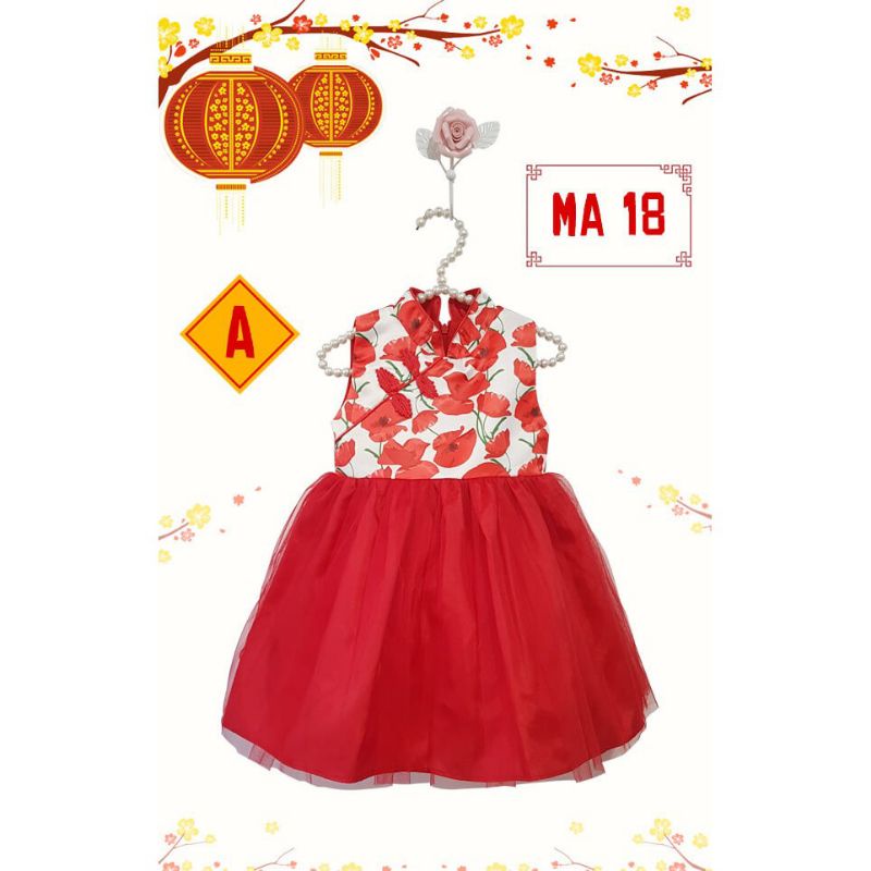 CNY 22 DRESSIMLEK ANAK CHEONGSAM ANAK