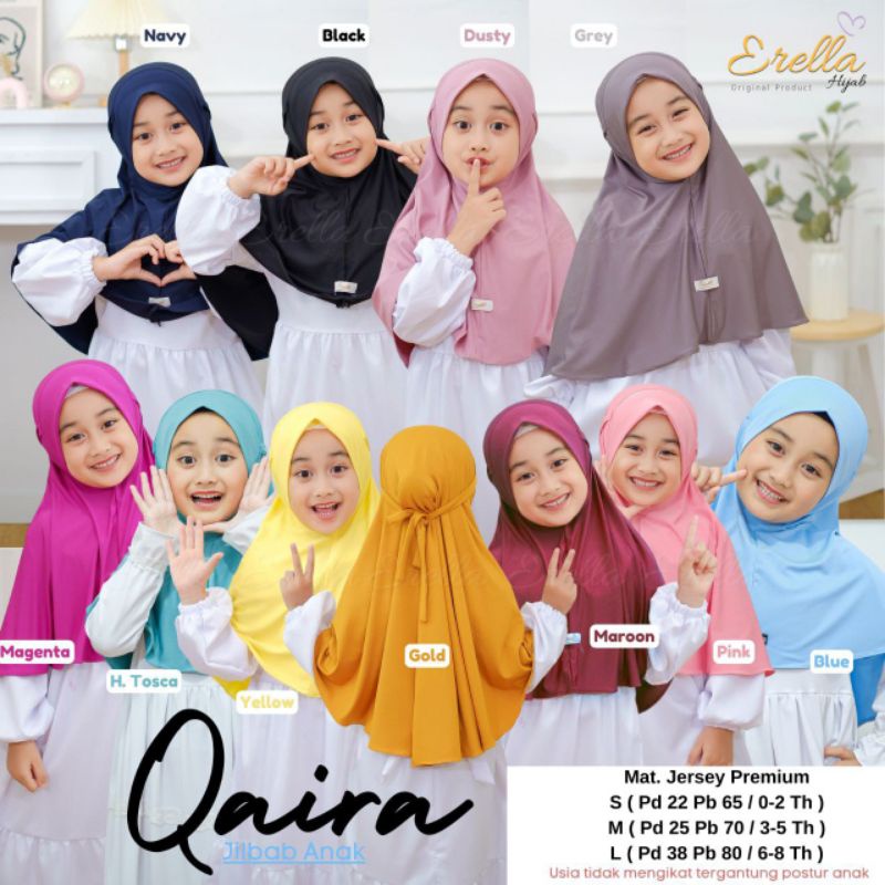 QAIRA JILBAB ANAK BY ERELLA