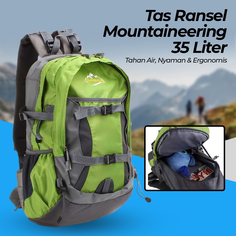 Tas Ransel OMBG25GR Mountaineering 35L - Green