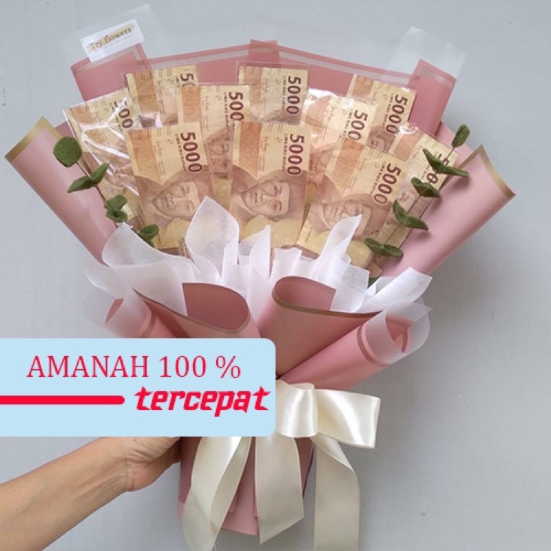 Souvernir Buket UangMahar 100% Asli Uang