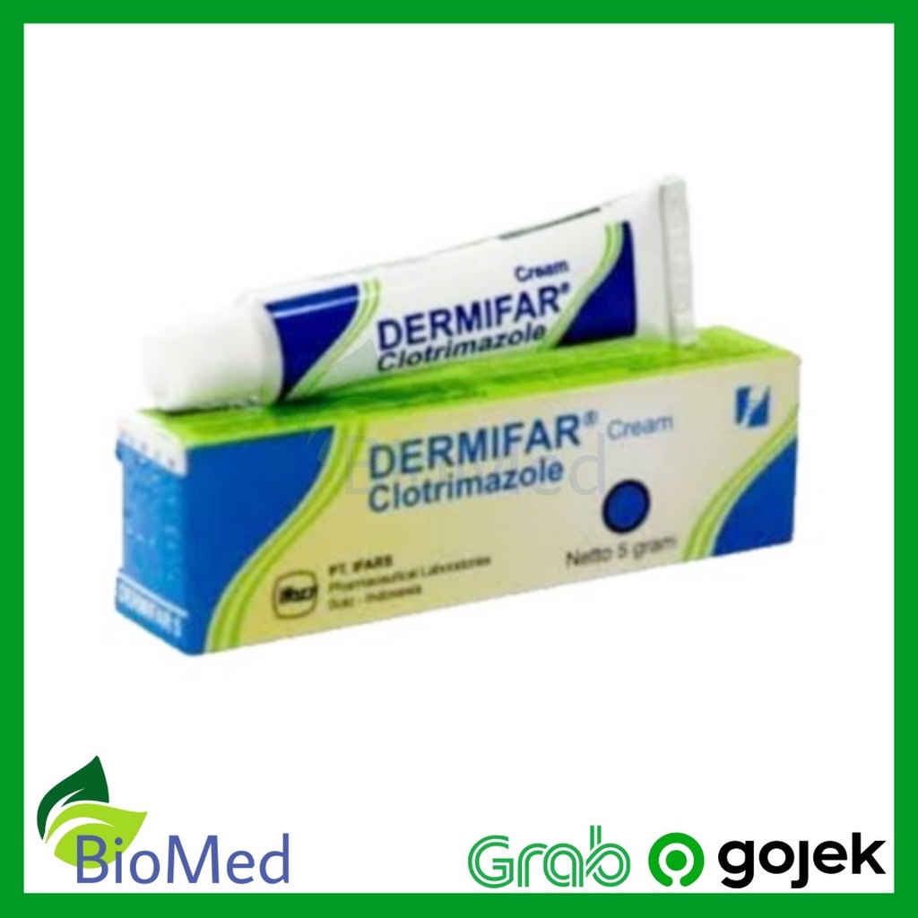 Dermifar Clotrimazole Cream 10 gram Krim Anti Jamur Gatal Kudis Kurap