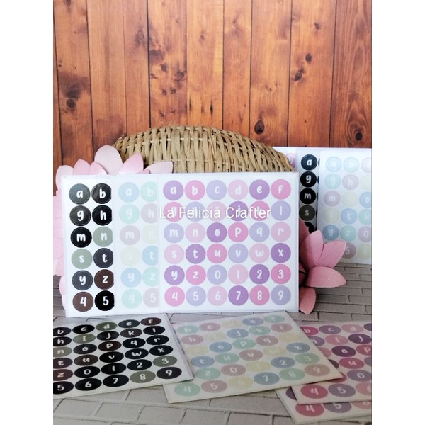 

Stiker Huruf Kecil Bujo/Sticker Alphabet Aestetic Untuk Dekorasi