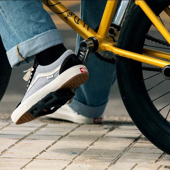 VANS OLDSKOOL BMX X FEDERAL BLACK/BLUE &quot;PINESTRIPE&quot; ORIGINAL 100%