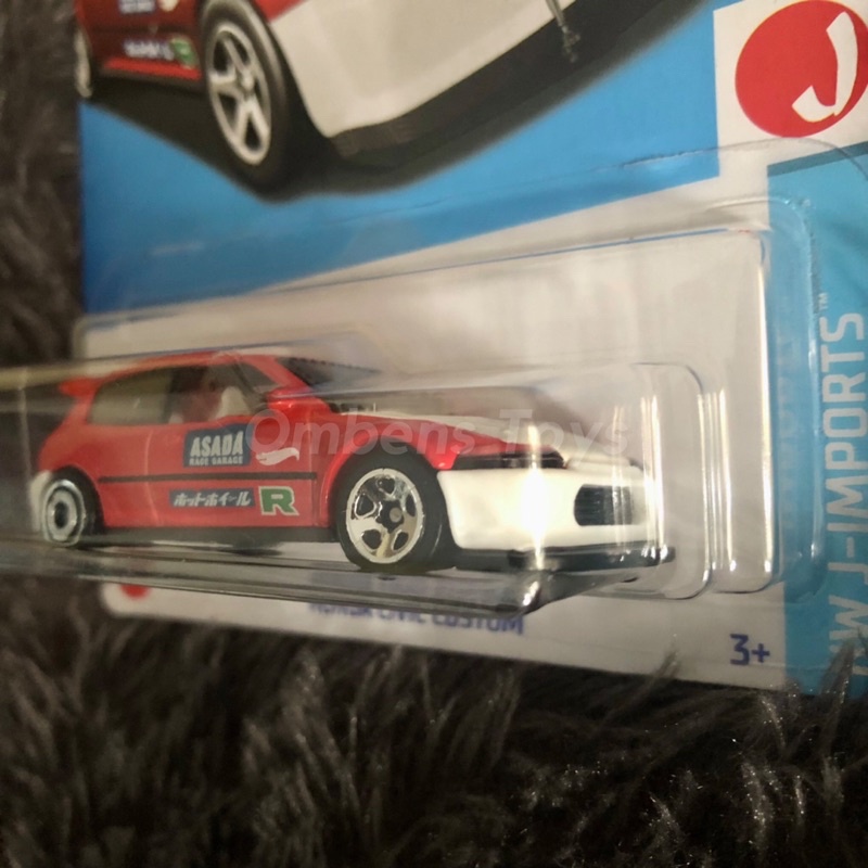 Hot Wheels Honda Civic Custom Merah