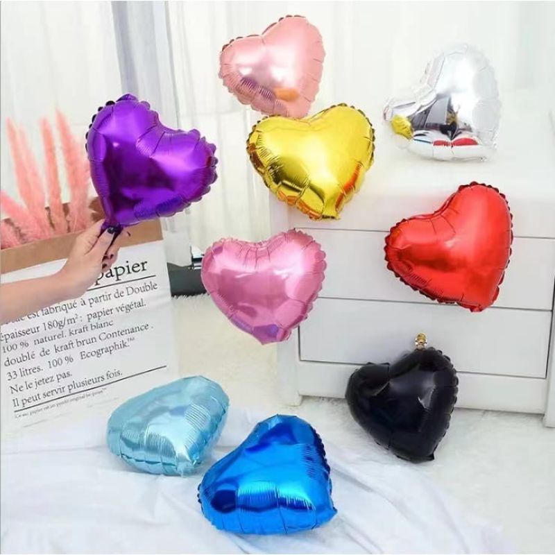 10 Inch Balon Love Warna Chrome / Balon Love Warna Glossy balon  balon huruf  balon latex balon ulang tahun
