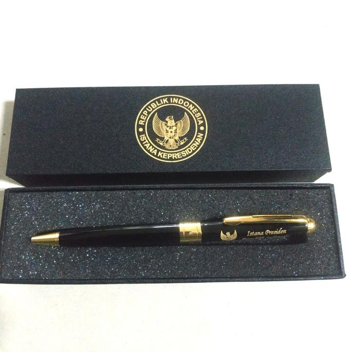 

pulpen stainless mewah istana presiden exclusive gratis Grafir nama