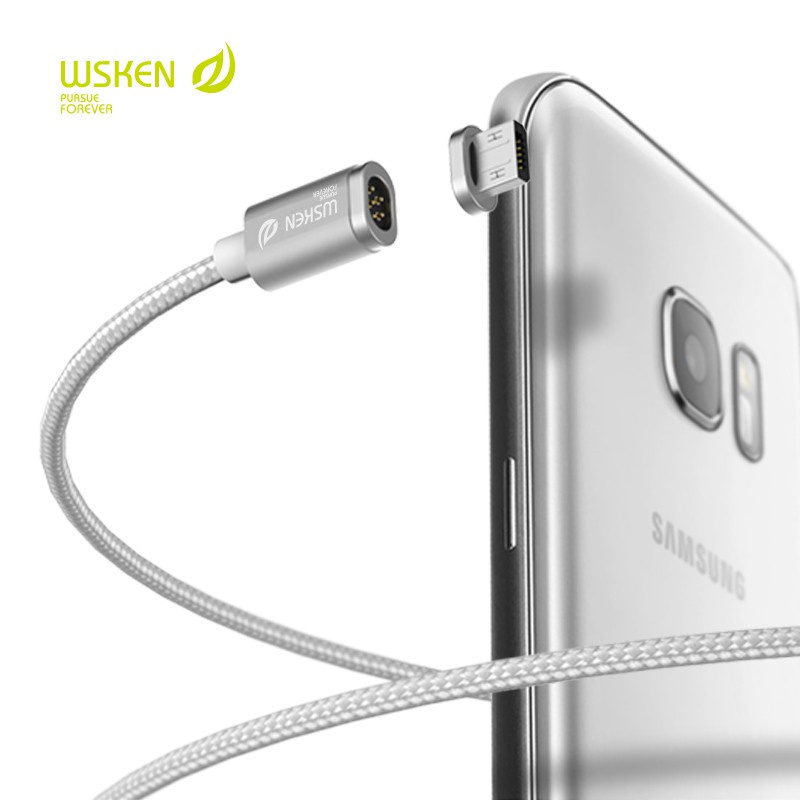 Original WSKEN X-Cable Mini 2 Magnetic Cable 2 in 1 for Micro USB and Lighting - Android and IPhone
