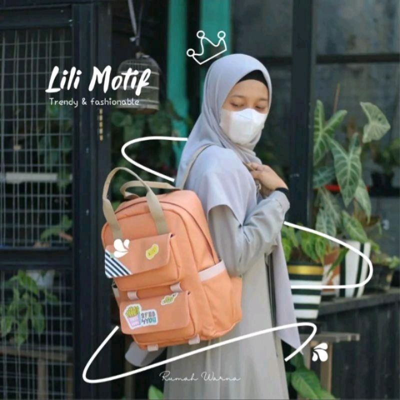 Tas Ransel Lili Rumah Warna