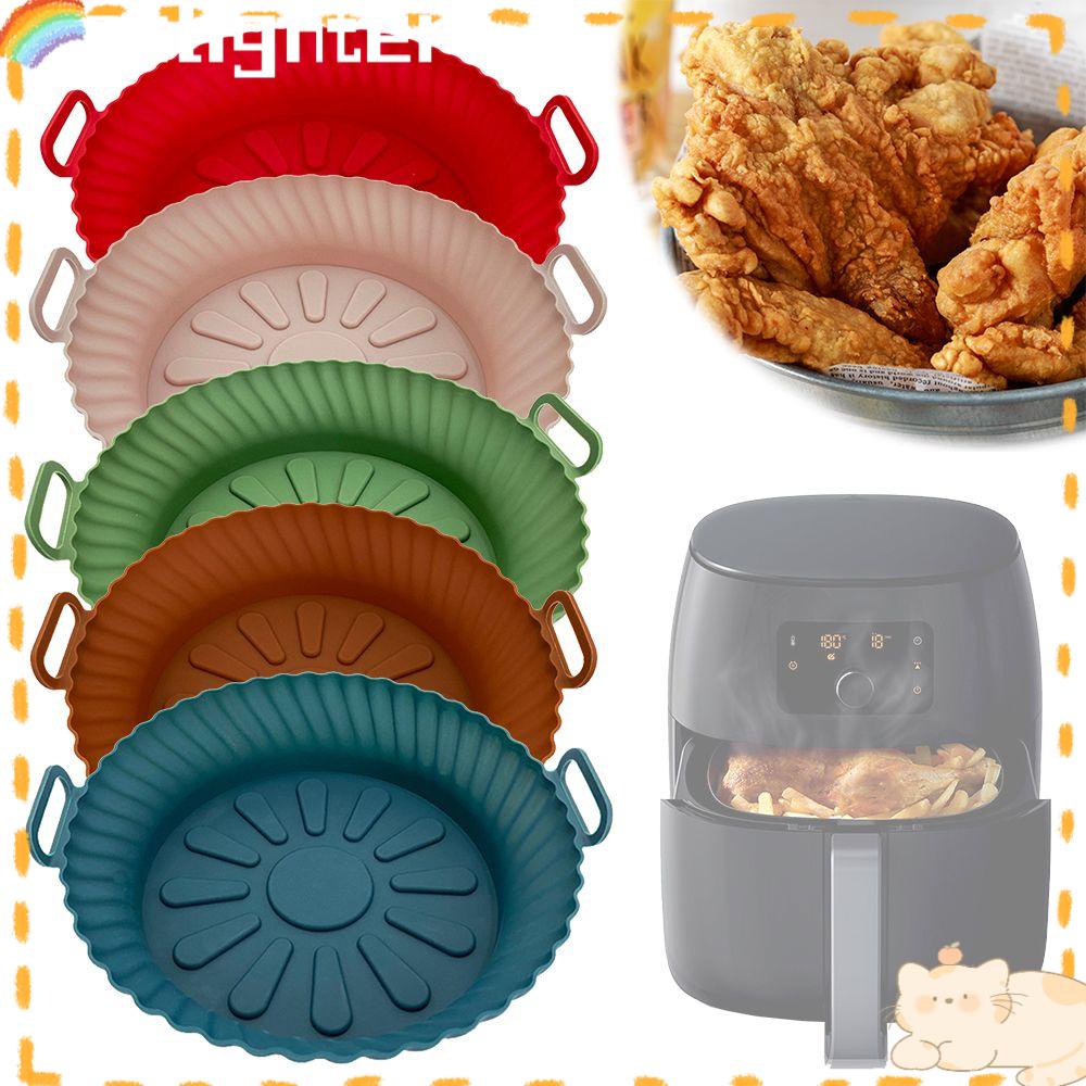 Solighter Air Fryer Panci Silikon Reusable Mat Grill Pan Foldable