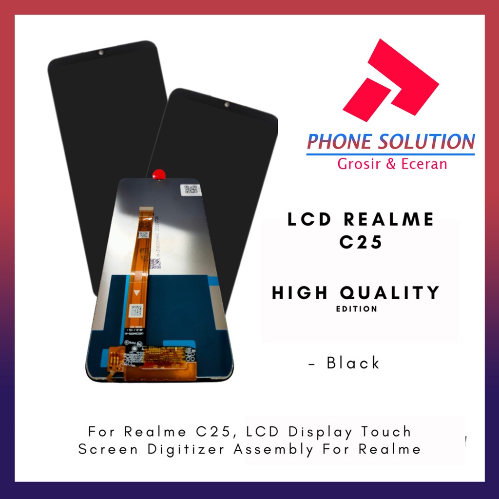LCD Realme C25 / LCD Realme C11 / LCD Realme C15 Qualcomm Fullset Touchscreen - Parts Kompatible Dengan Produk Oppo // Supplier LCD Oppo - Garansi 1 Bulan