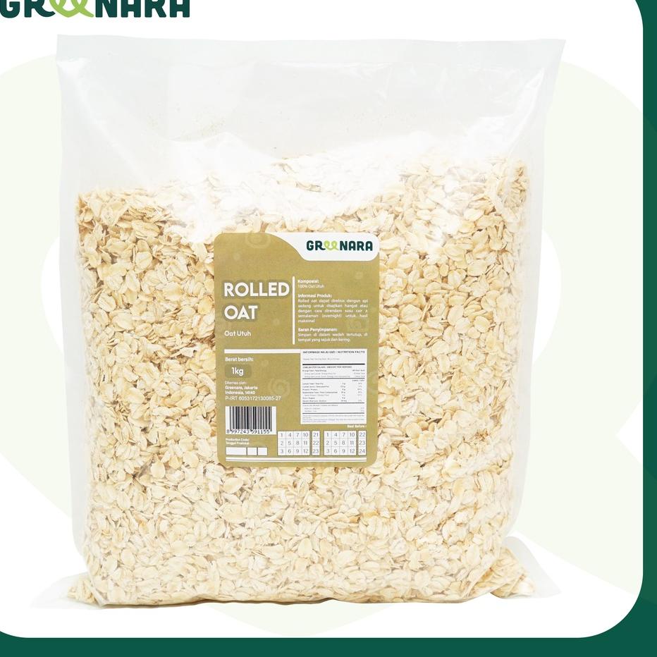 

12.12 SALE PROMO Rolled Oat Natural 1kg / Regular serbuuu !