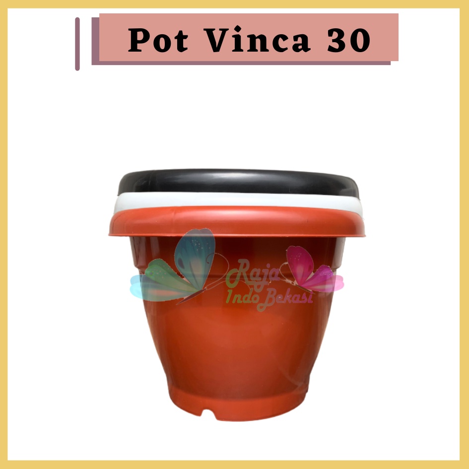 Pot Gentong VINCA 30 HITAM PUTIH COKLAT Pot Plastik Bunga Jumbo Besar Tebal Murah Tanaman Bkn Pot Tawon 30 Pot Tulip 45 20 30 Galaxy 25 40-Pot Bunga Putih 30 Strawberry | Pot Tanaman Plastik Besar