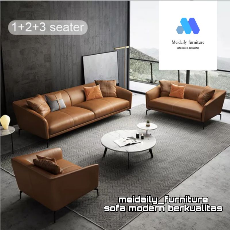 Sofa Retro 321 Minimalis Sofa Ruang Tamu Model Terbaru Super Mewah Kayu Jati Kuat Kualitas Premium