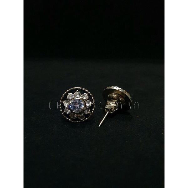 Giwang / Anting Pengantin Tusuk Lapis Bludru Diamond Zircon V3