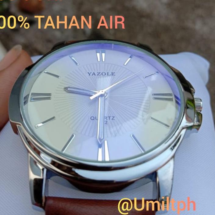 UHT283 Jam kulit terbaru yazole Original anti air siap renang yazole 332 ORI simple mewah elegan ter