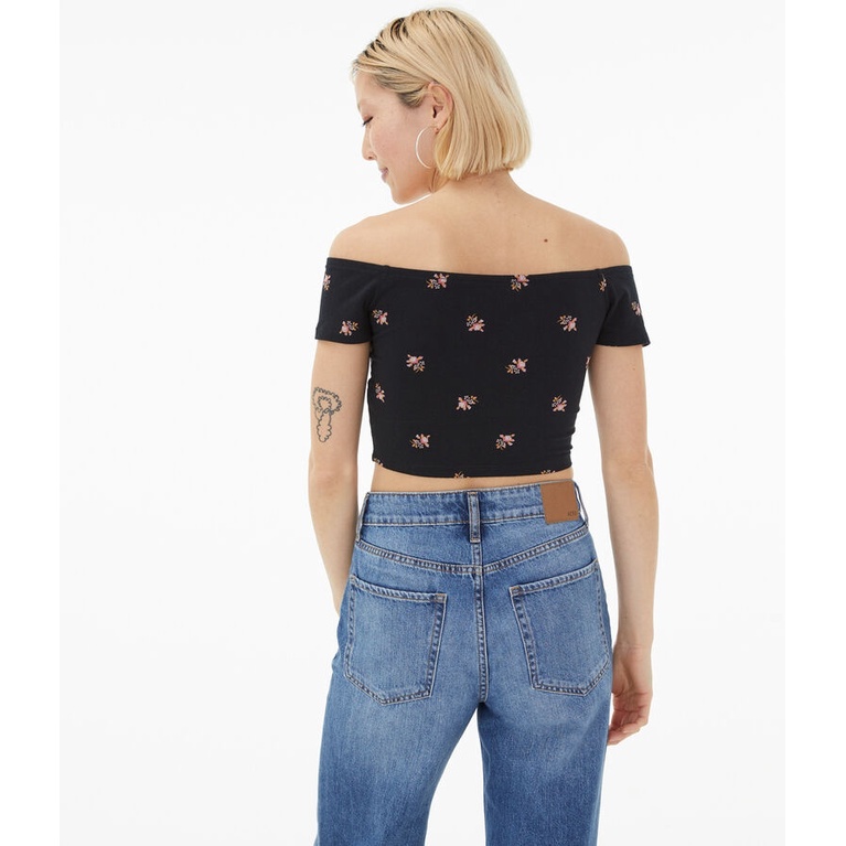 Aeropostale Off Shoulder Crop Top