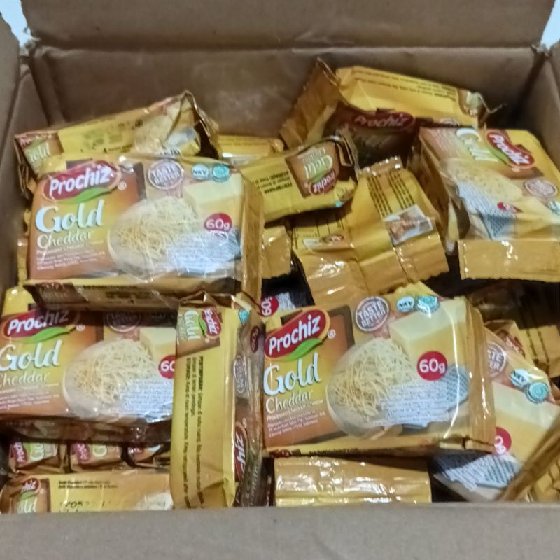 Keju Prochiz cheedar mini gold 60gram exp Maret 2023