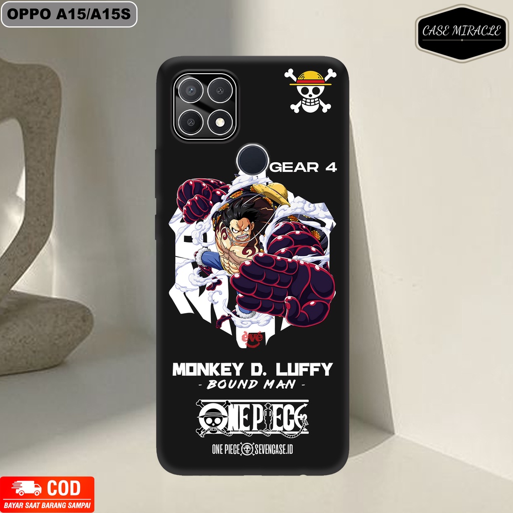 CM Case OPPO A15 / A15S  Softcase Lentur Warna Hitam Macaron Protector Lensa Kamera Kaca  [ LUFFY GE