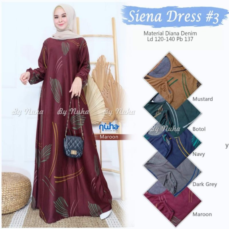 Gamis Motif Matt Diana Denim Calvin Jeans Siena Dress #3 Gamis Kaos Motif