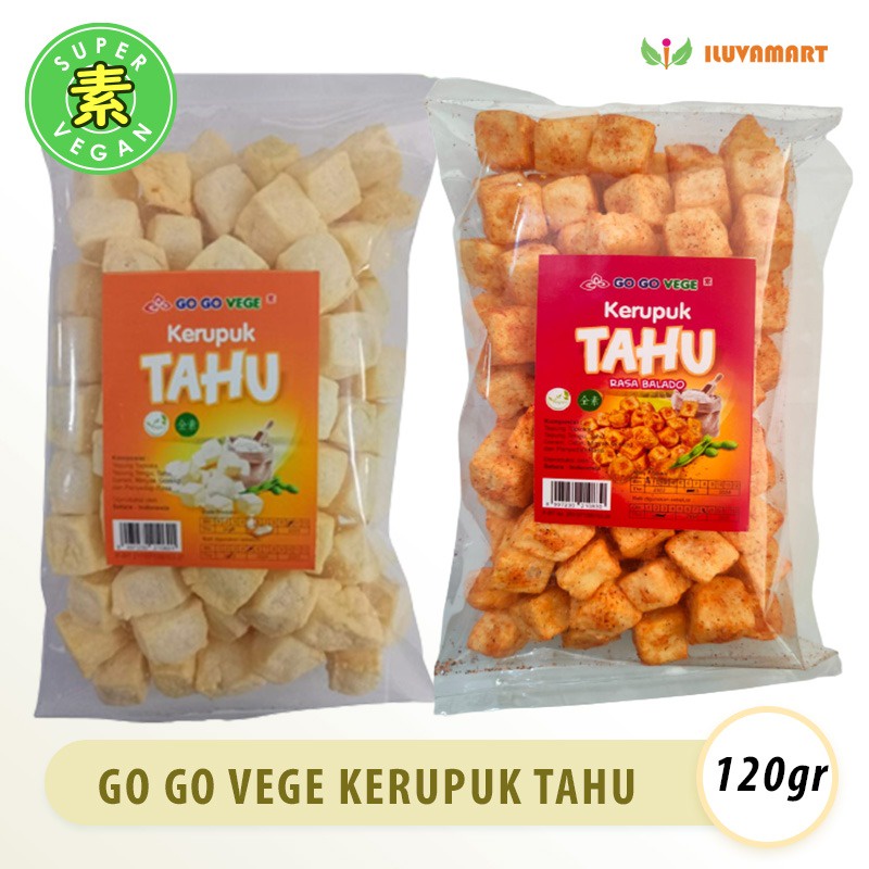 

Go Go Vege Kerupuk Tahu Vegetarian 190gr Krupuk Tahu Gurih dan Renyah
