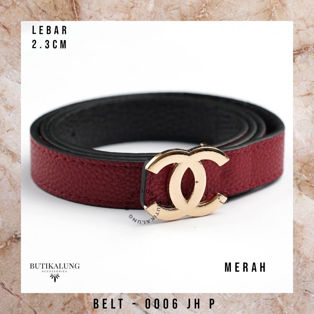 Ikat Pinggang Kulit Gesper Kulit Belt Kulit Sabuk Aksesoris Fashion Tali Pinggang Wanita BUTIKALUNG 0006JH