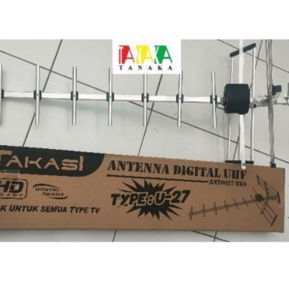 Antena Antena Tv Outdoor Tanaka U-27 With Kabel 15 Mtr U27 Led Takasi U27