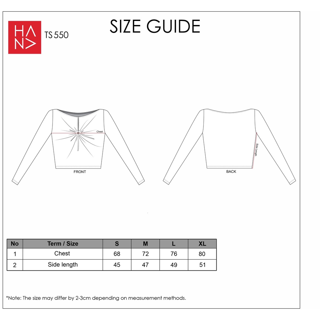 Hana Fashion - Zenaya Top Long Sleeve / Kaos Wanita Lengan Panjang - TS550