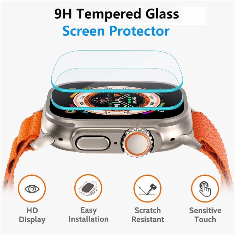 Anti Gores Apple Watch Ultra 2022 2 2023 Film Hydrogel 49mm Screen Guard Protector iWatch TPU Pelindung Layar Smartwatch Scratch