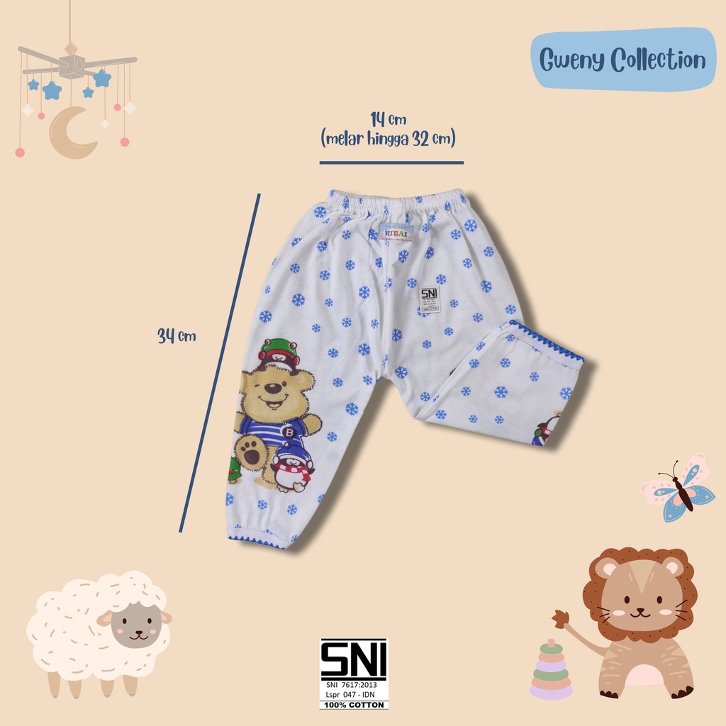 KITAI CELANA PANJANG BAYI/NEWBORN CELANA ANAK PAKAIAN ANAK UNISEX (ADNW)