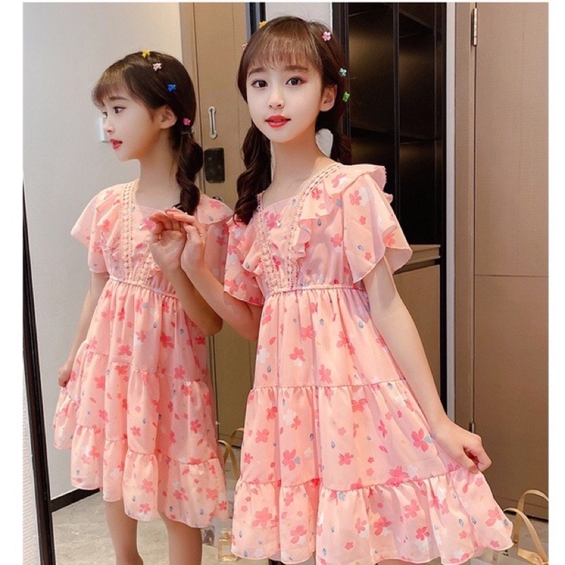 DRESS ANAK MOTIF DRESS PESTA DRESS PANTAI PAKAIAN ANAK PEREMPUAN