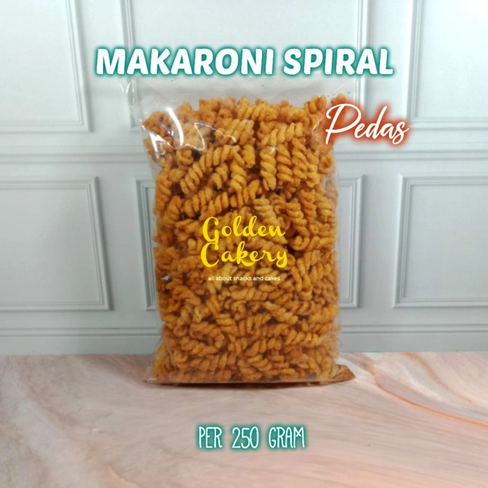 

KERIPIK- MAKARONI SPIRAL ASIN/PEDAS ISI 250 GRAM NETT -KERIPIK