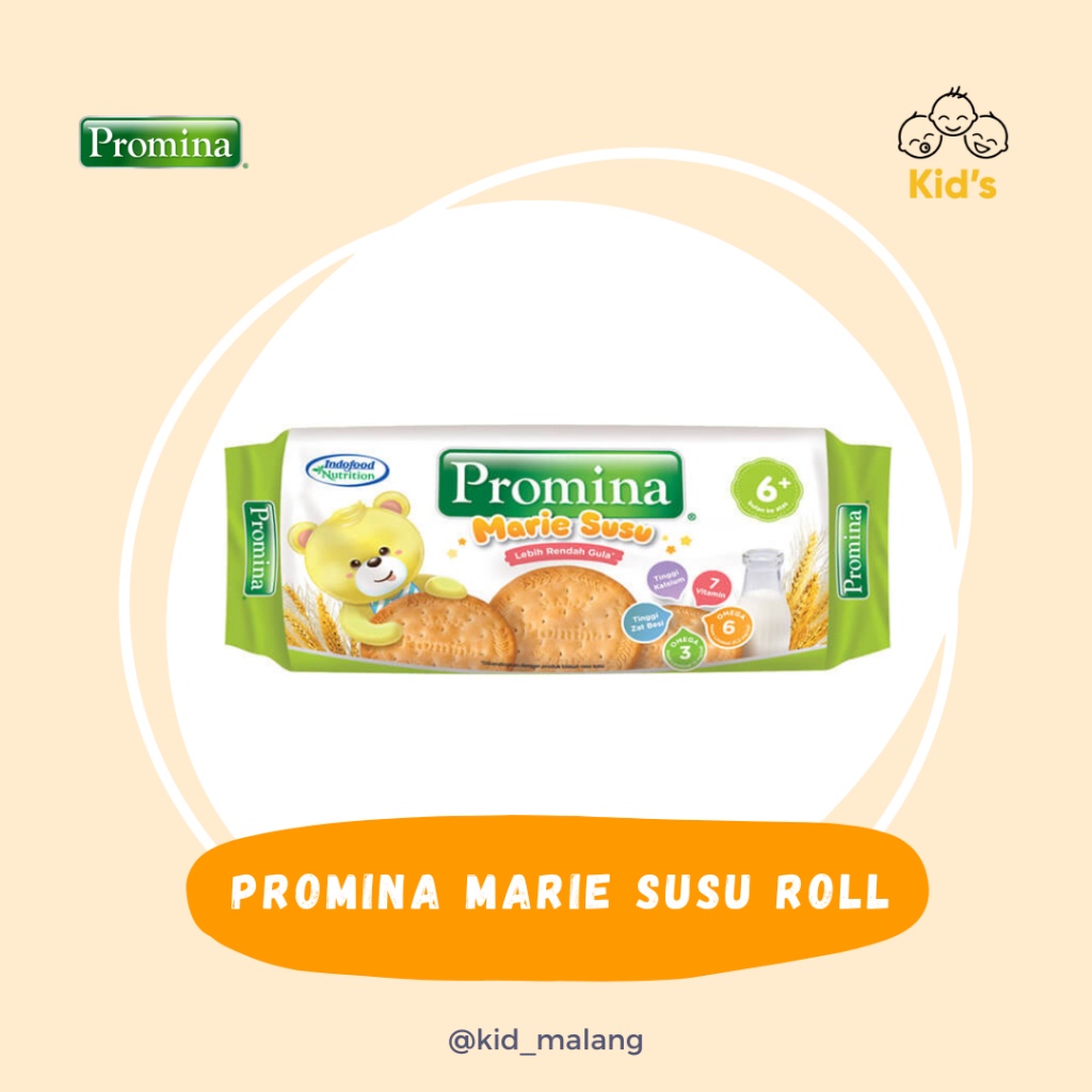 

PROMINA BISKUIT MARIE SUSU ROLL SPECIAL 150GR