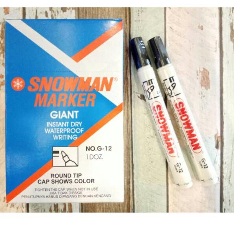 

Grosir Diskon [D] Spidol Snowman Marker HITAM (12pcs)