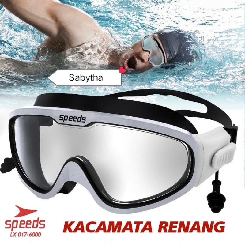 SPEEDS Swimming Goggles Kacamata Renang Dewasa Anti Fog & UV LX 017 - 6000 | LX 268