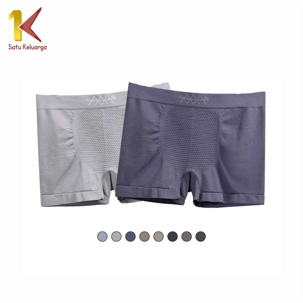 Satu Keluarga Boxer Pria P273 Celana Dalam Lelaki Motif Celana Pria Polos Kolor Pendek Import