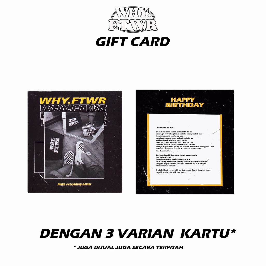 Why Footwear - Ucapan Kartu / Gif Card / Greeting Card / Why Footwear