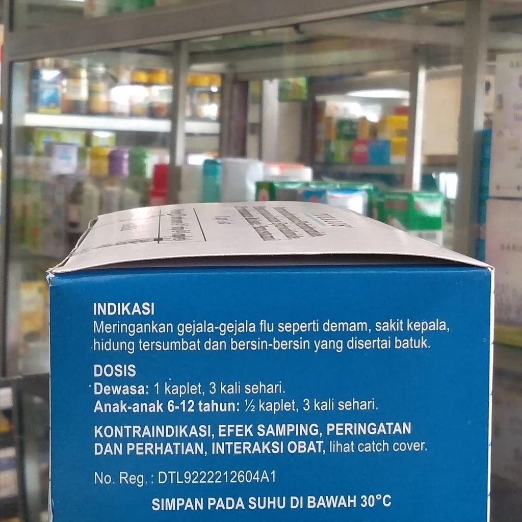 TUZALOS 1 STRIP @ 4 kaplet obat demam batuk pilek