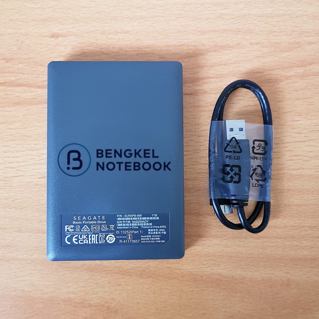 HDD 1TB Basic External 2.5&quot; USB 3.0 Kotak Putih  MFI