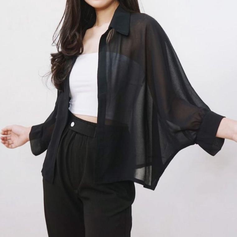 PED.11Ja23ᶻ • CARDIGAN YOLA BATWING BASIC OUTER ATASAN WANITA (size jumbo)