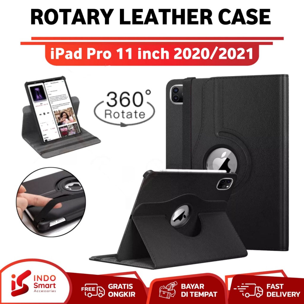 Case iPad Pro 11 inch / iPad Pro 11 inch / 2020 2021 Casing Rotary Flip Book Cover Case Tablet