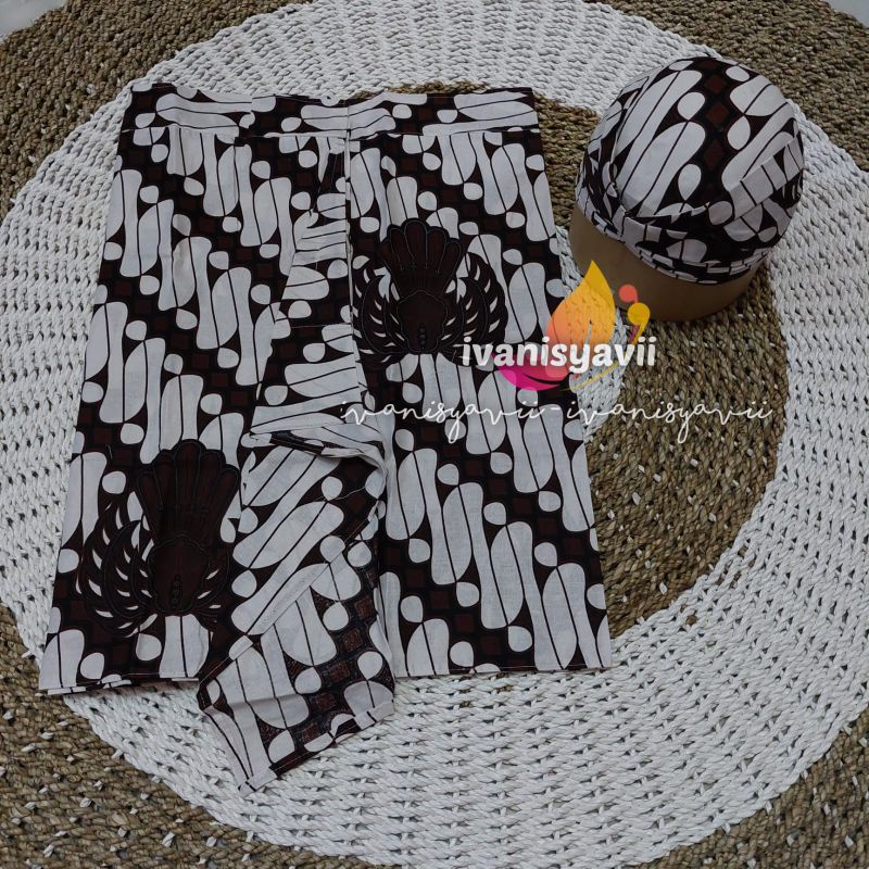 [Setelan] Sapit Urang + Blangkon | Motif ParangBarong