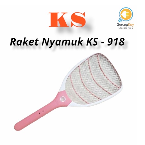 Raket Nyamuk KS Rechargeable, Senter 918RK