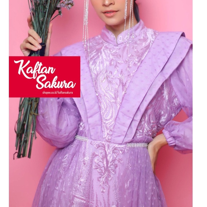 GAMIS LESTI KEJORA BAHAN TILLE YANG SUPER MEWAH GAMIS RAMADHAN TERBARU