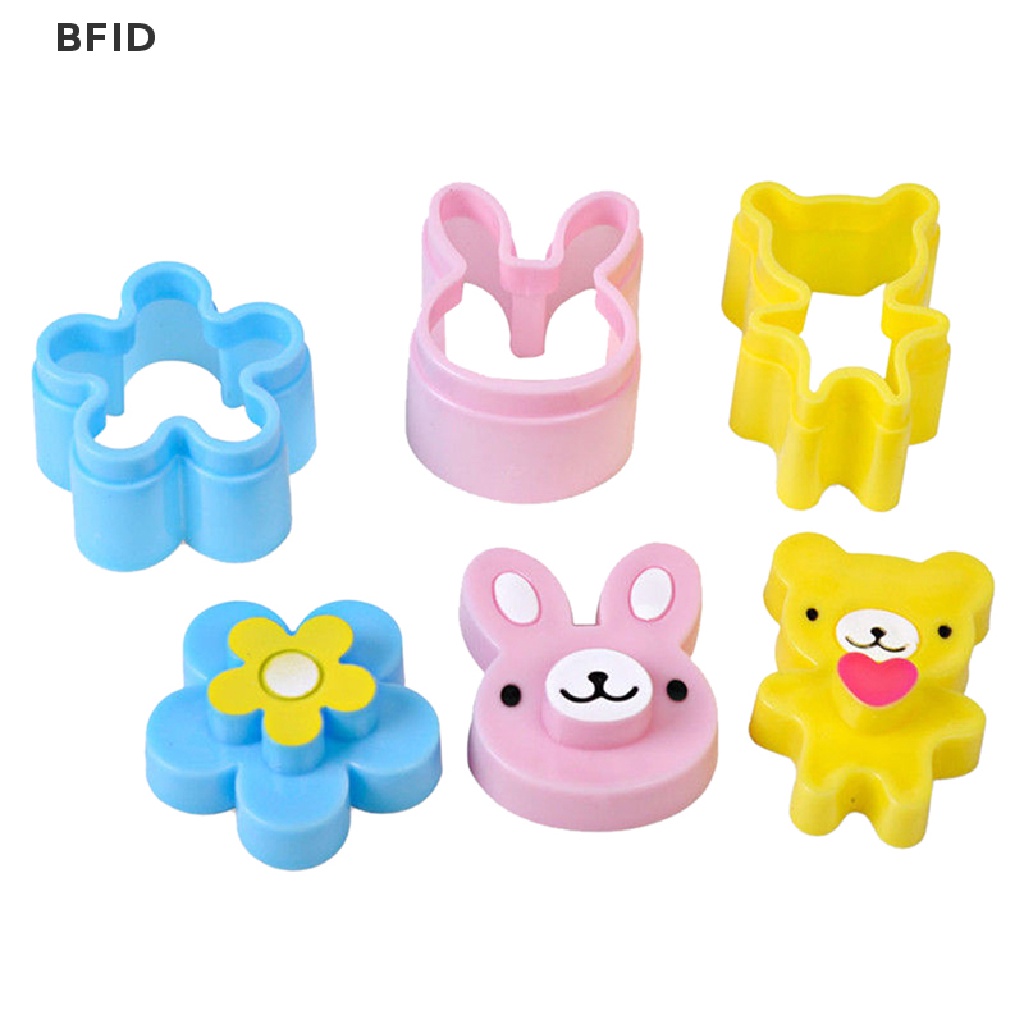 [BFID] 3pcs Pemotong Kerak Sandwich Cetakan Kue Roti Bento Maker Rabbit Panda Flower [ID]