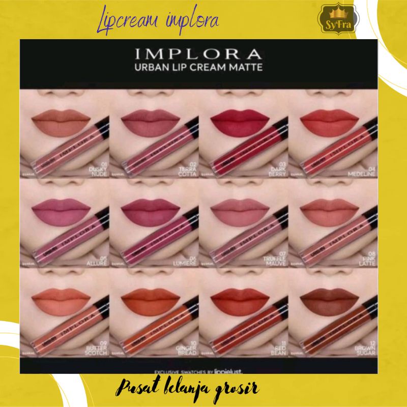 IMPLORA Urban Lip Cream Matte / Lipcream / Lipstick / Lipstik