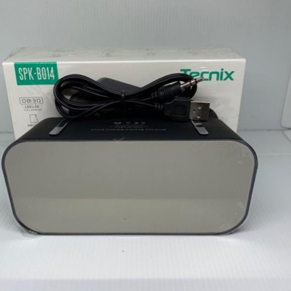 ♠ TECNIX SPK-B014 BLUETOOTH SPEAKER TIMER DOUBLE ALARM CLOCK ✻