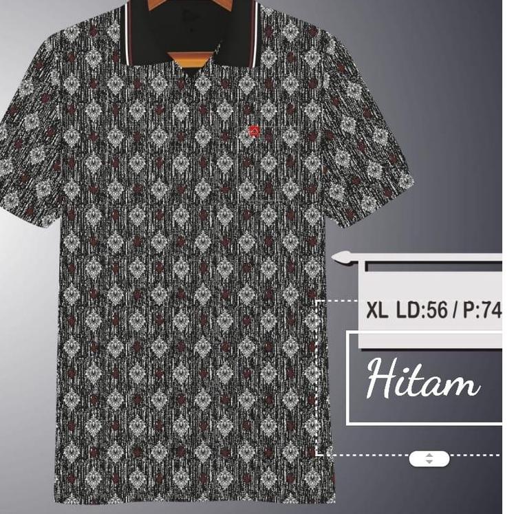 Termurah  Daily - Kaos korea kerah pria saku dewasa | kaos kerah pria motif batik croile kd 06