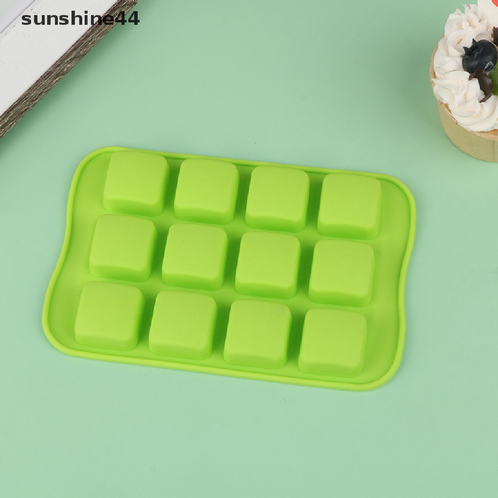 Sunshine 1Pc Cetakan Silikon Coklat Bulat Persegi Bintang Hati Reusable Cake Baking Mold.